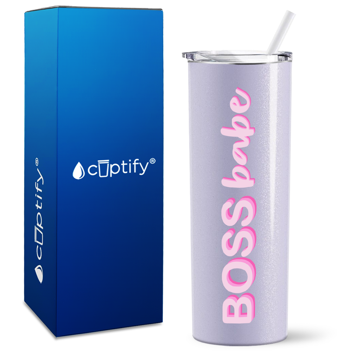 Boss Babe on 20oz Skinny Tumbler