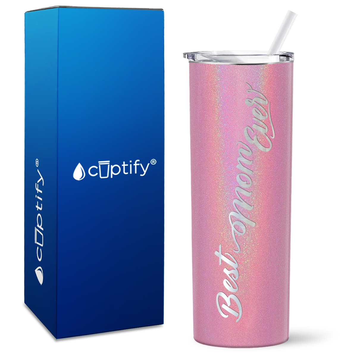 Best Mom Ever on 20oz Skinny Tumbler