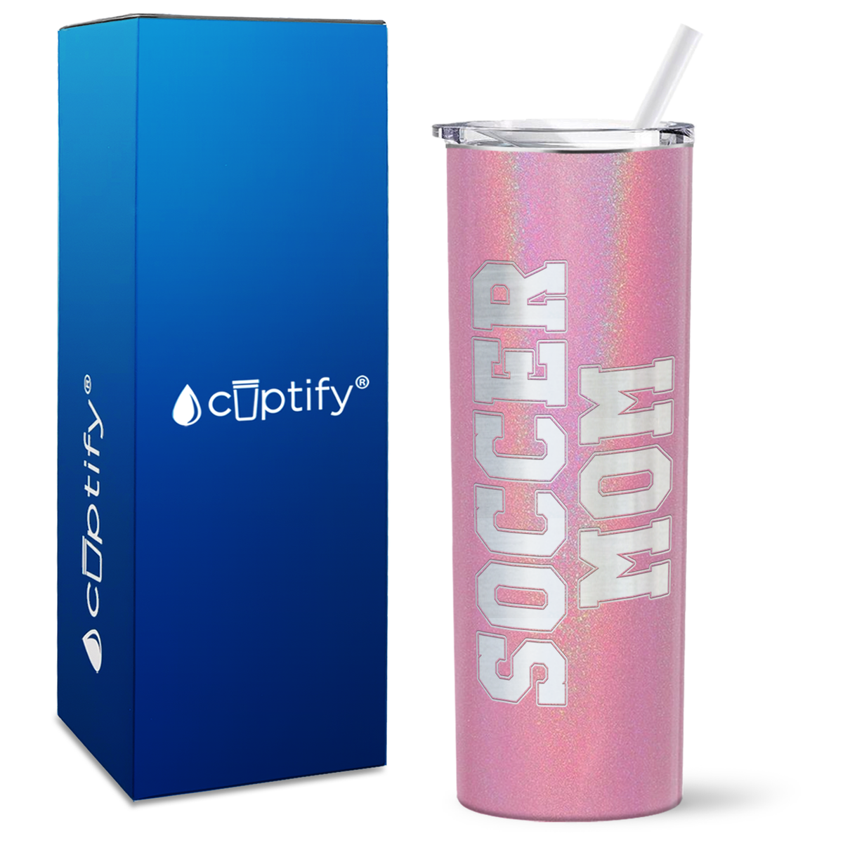 Soccer Mom on 20oz Skinny Tumbler