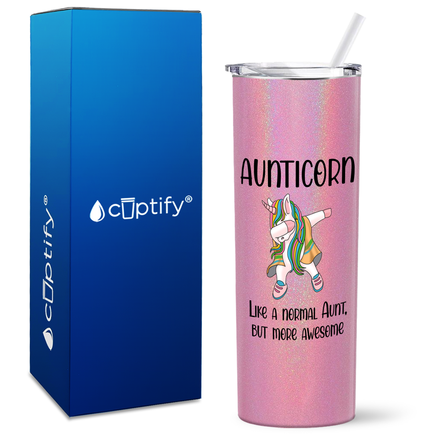 Aunticorn 20oz Skinny Tumbler