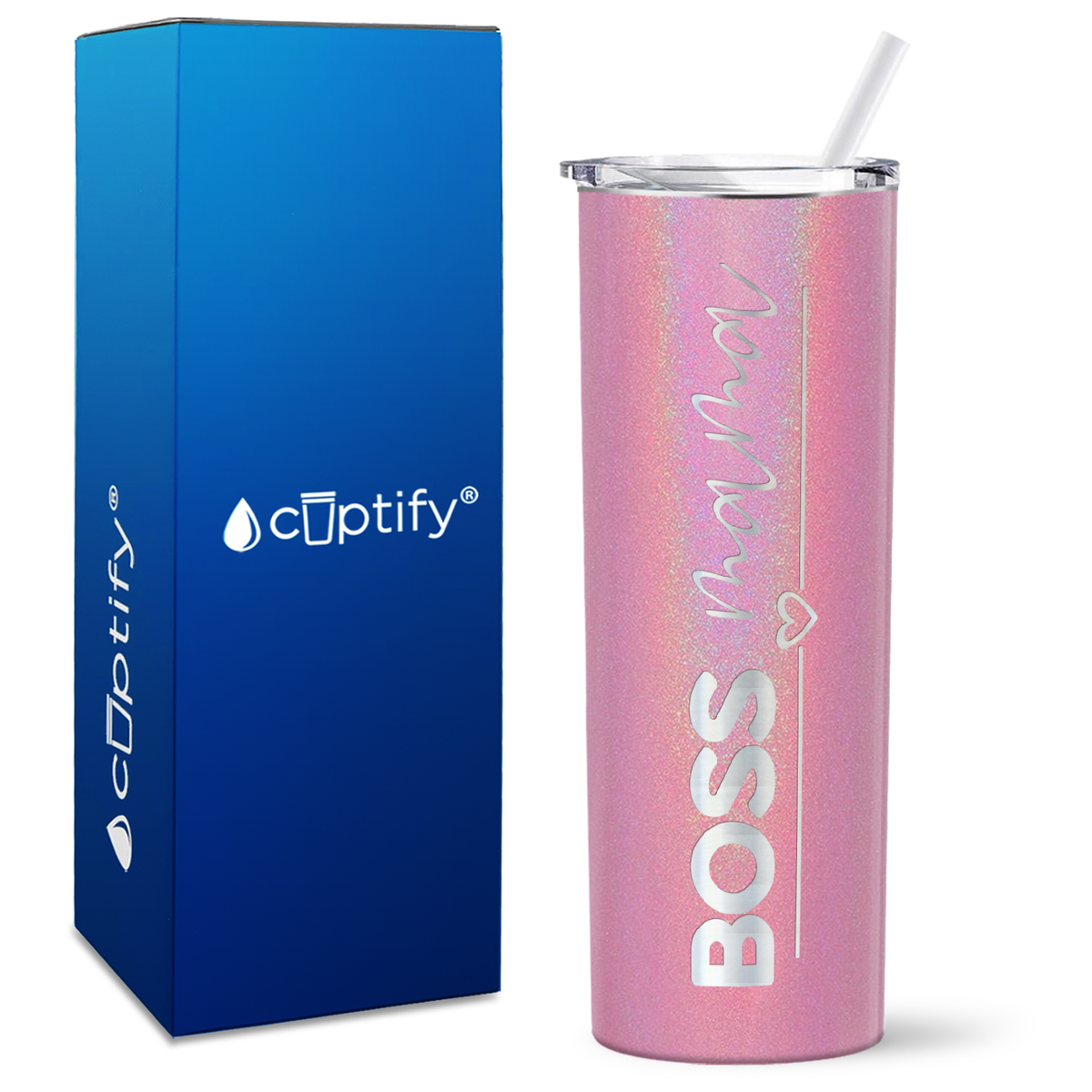 Boss Mama on 20oz Skinny Tumbler