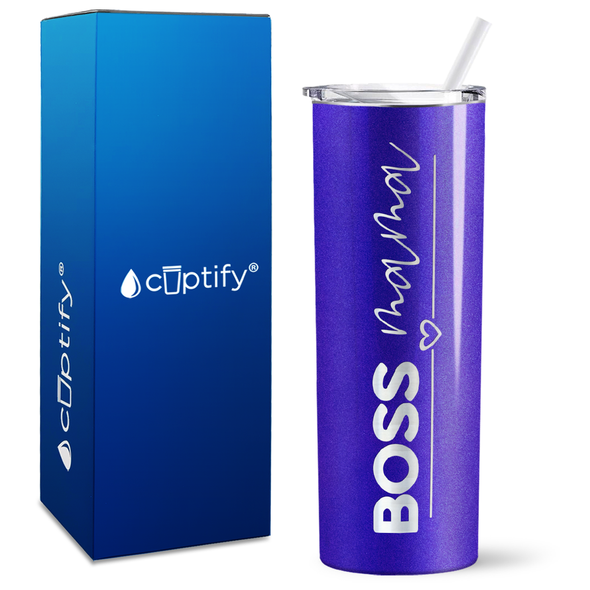 Boss Mama on 20oz Skinny Tumbler