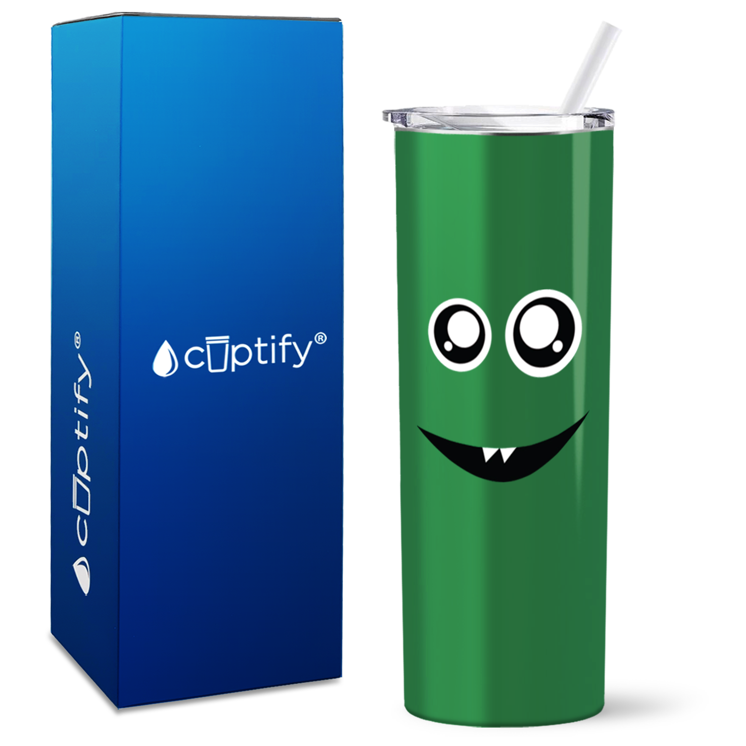 Cute Greeny on 20oz Halloween Skinny Tumbler