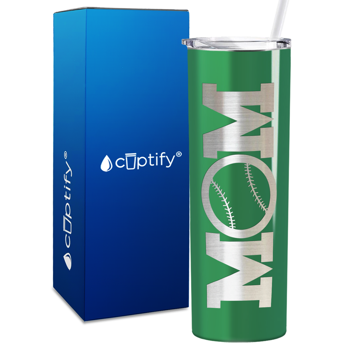 Baseball Mom Ball 20oz Skinny Tumbler