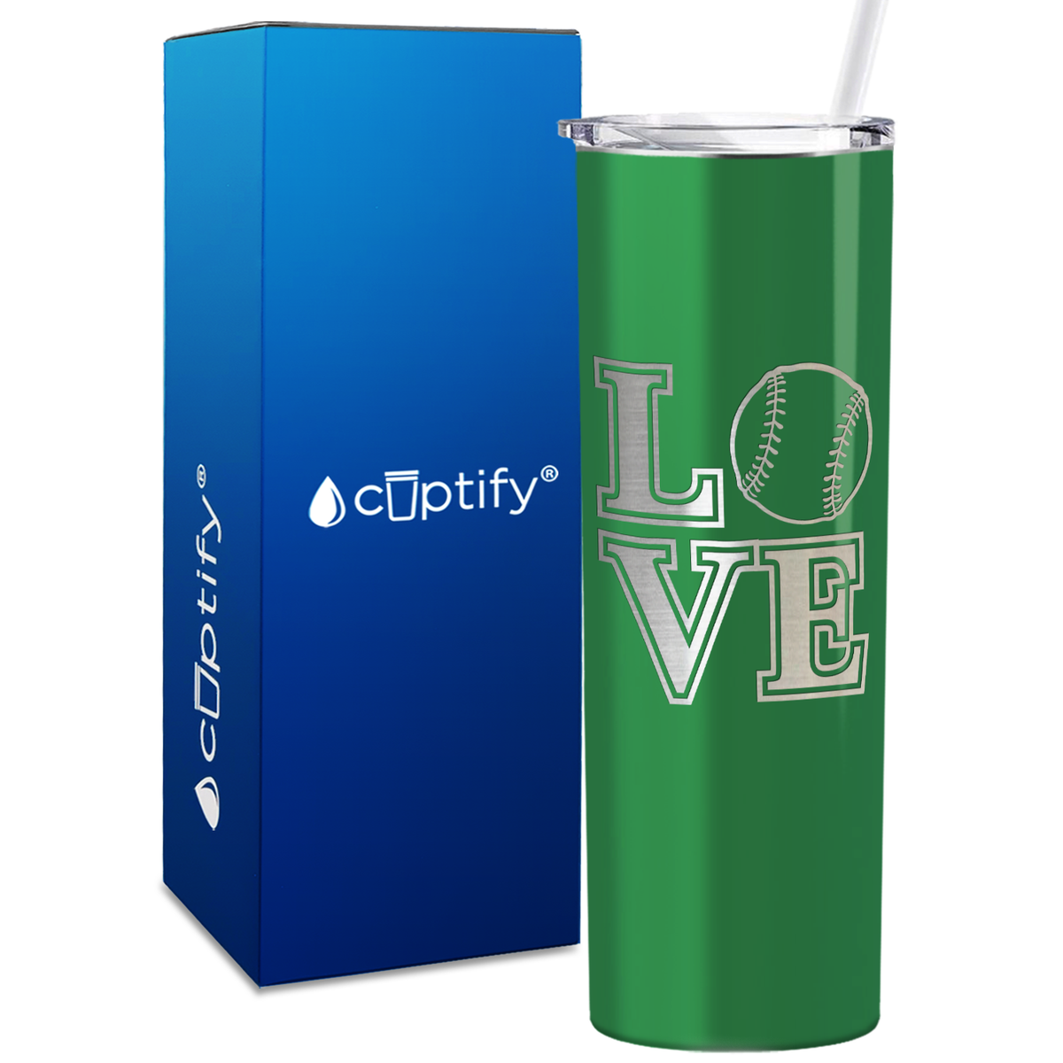 Baseball Love 20oz Skinny Tumbler