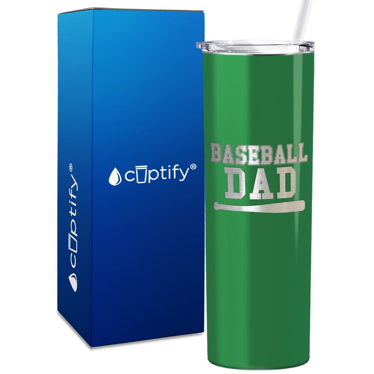 Baseball Dad 20oz Skinny Tumbler