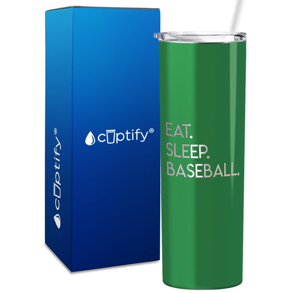 Eat Sleep 20oz Skinny - Baseball