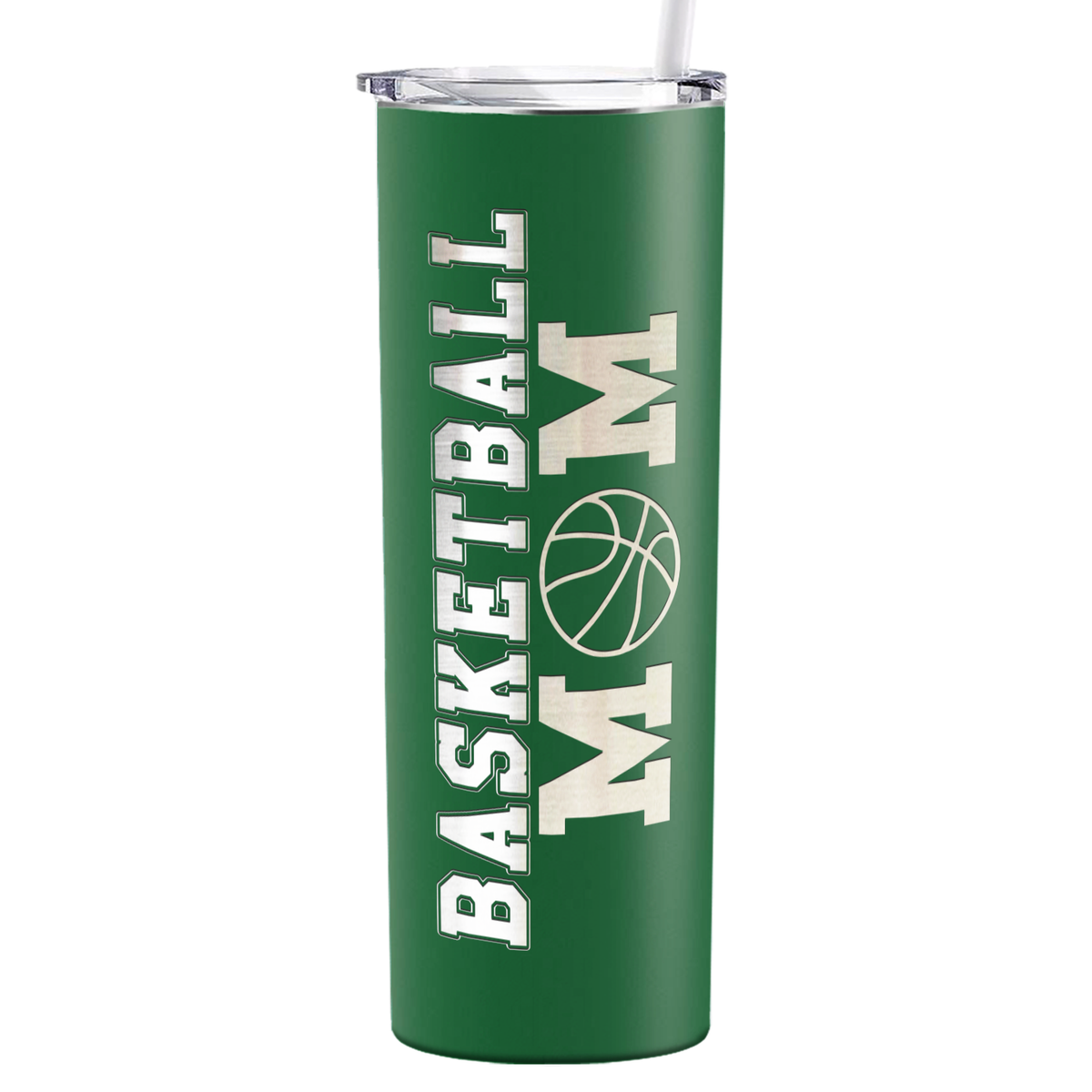 Basketball Mom on 20oz Skinny Tumbler