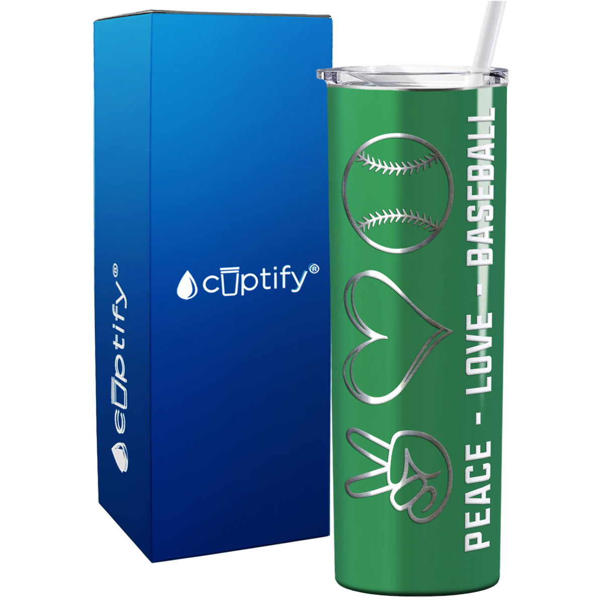 Stressed Blessed and Baseball Obsessed on 20oz Skinny Stainless Steel Tumbler