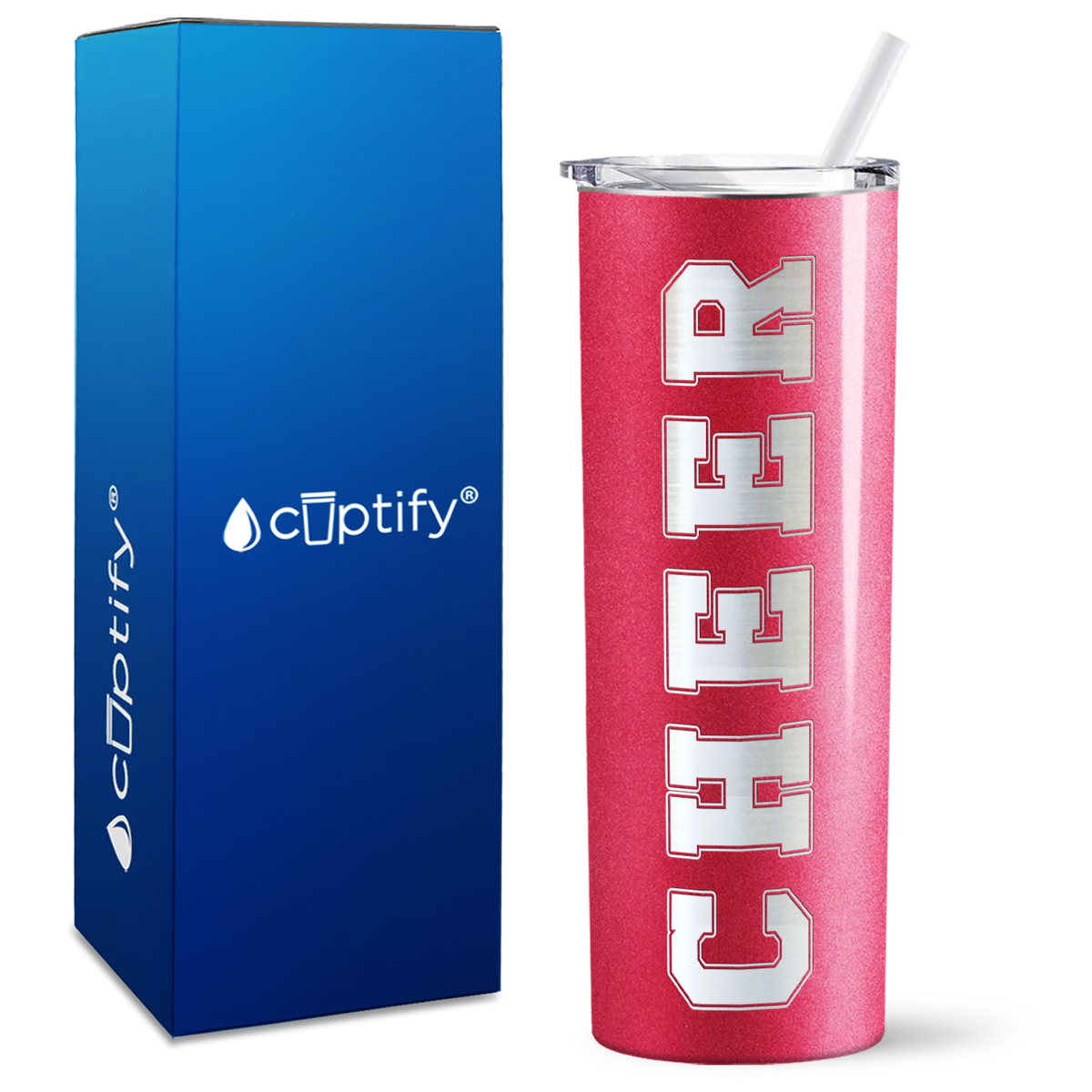 Cheer on 20oz Skinny Tumbler