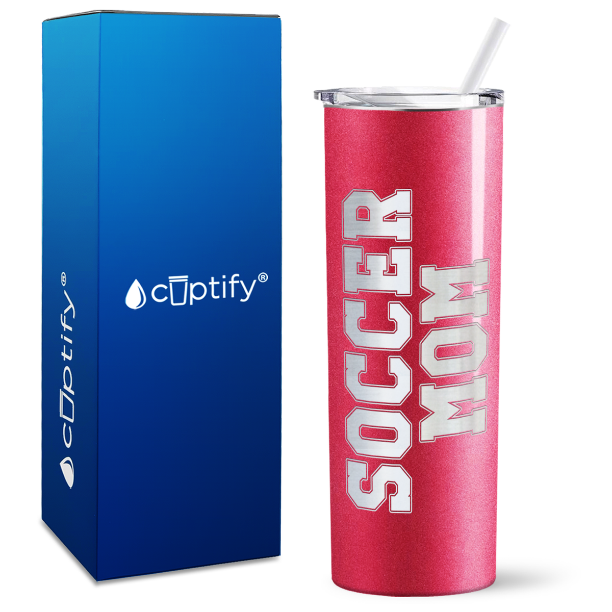 Soccer Mom on 20oz Skinny Tumbler