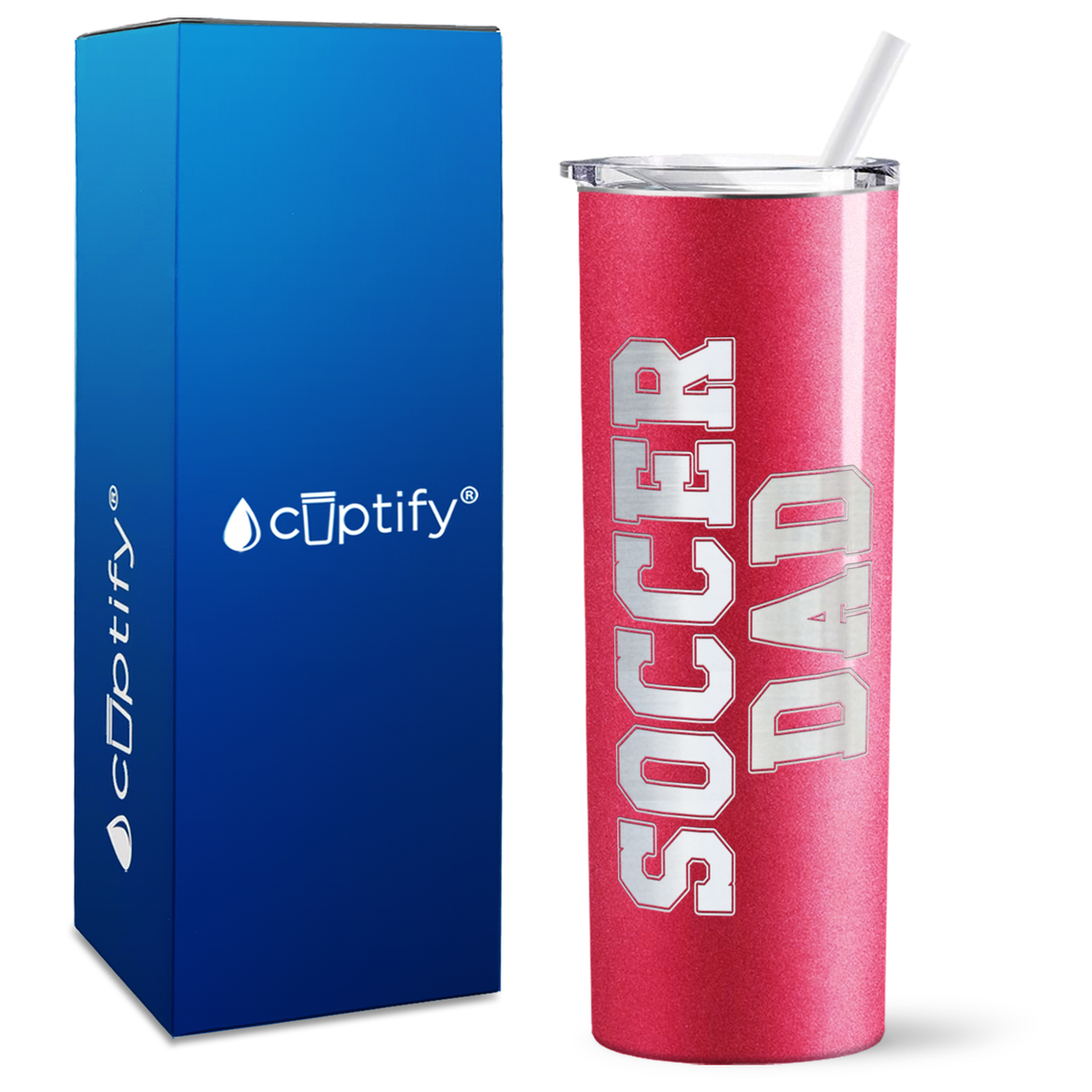 Soccer Dad on 20oz Skinny Tumbler