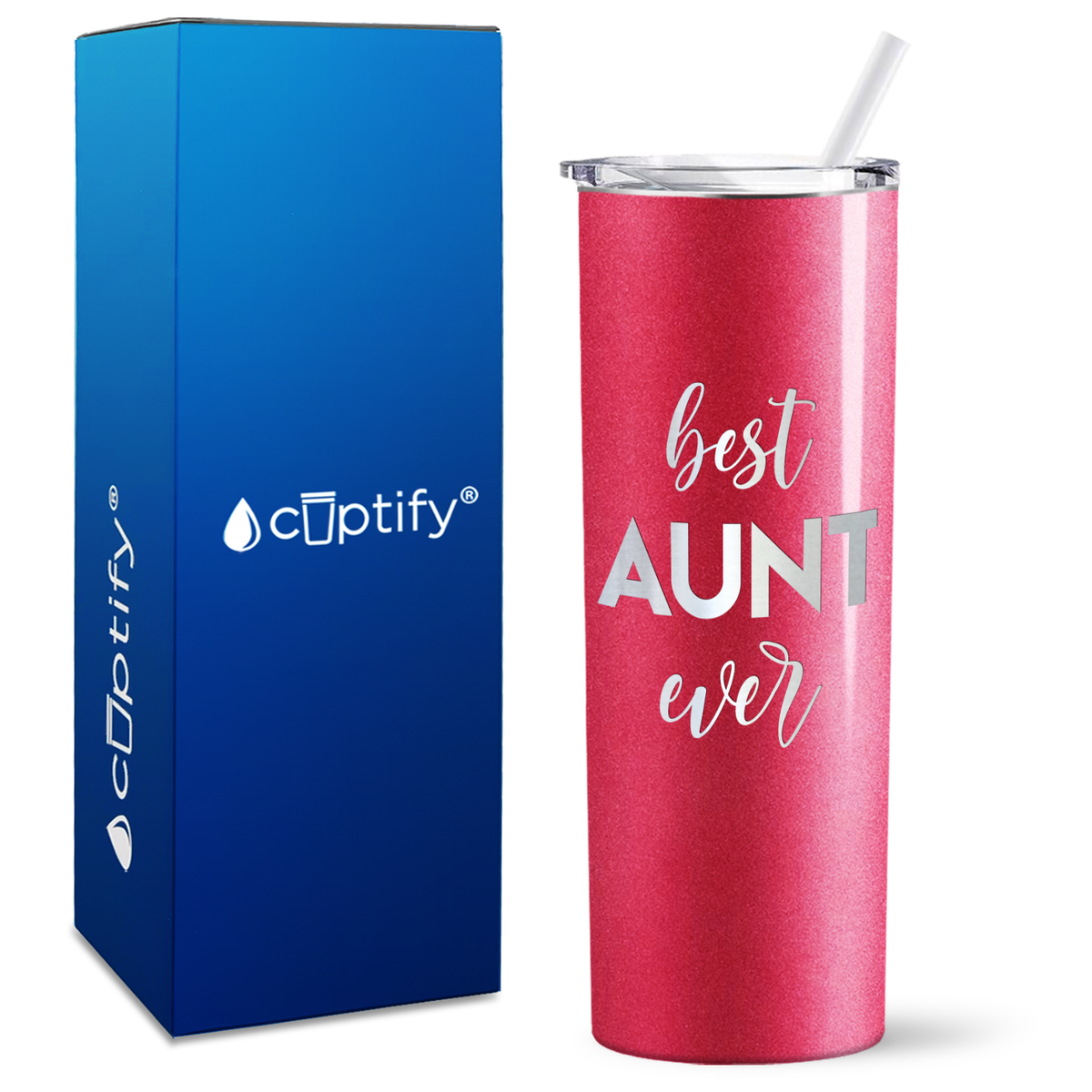 Best Aunt Ever 20oz Skinny Tumbler