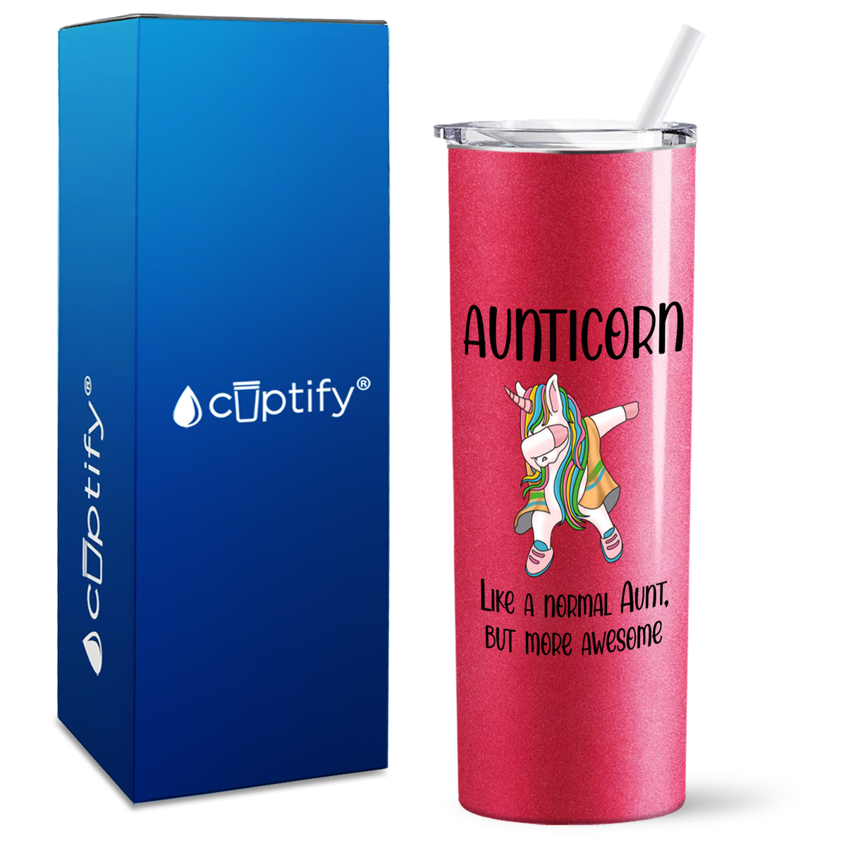 Aunticorn 20oz Skinny Tumbler