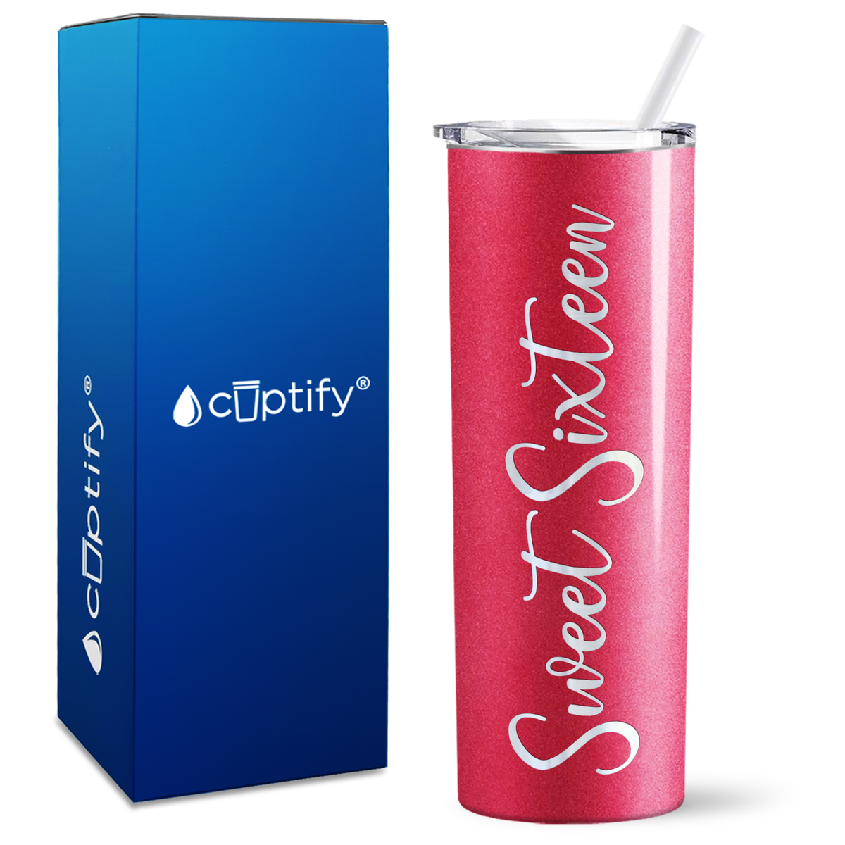 Sweet Sixteen on 20oz Skinny Tumbler