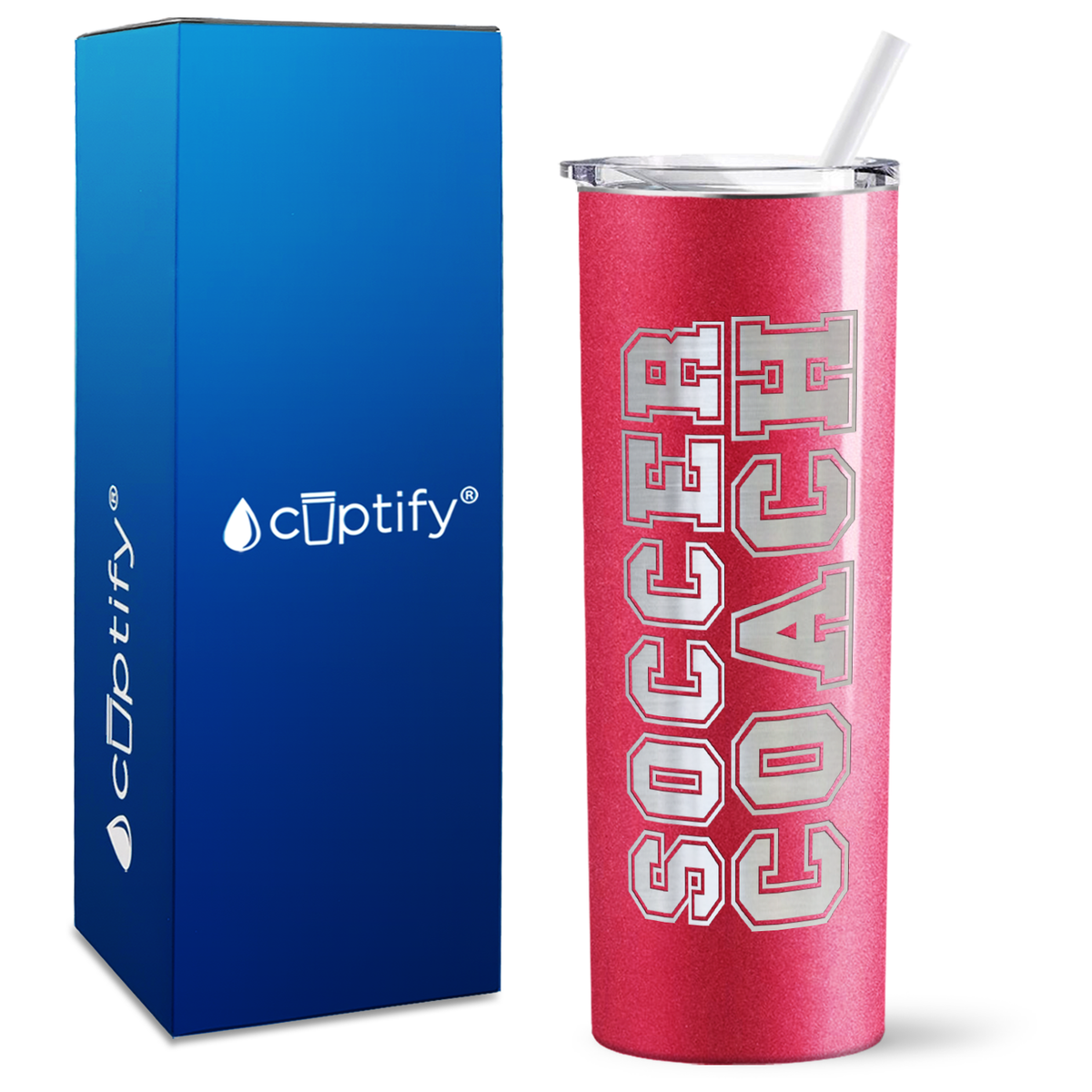 Soccer Coach on 20oz Skinny Tumbler