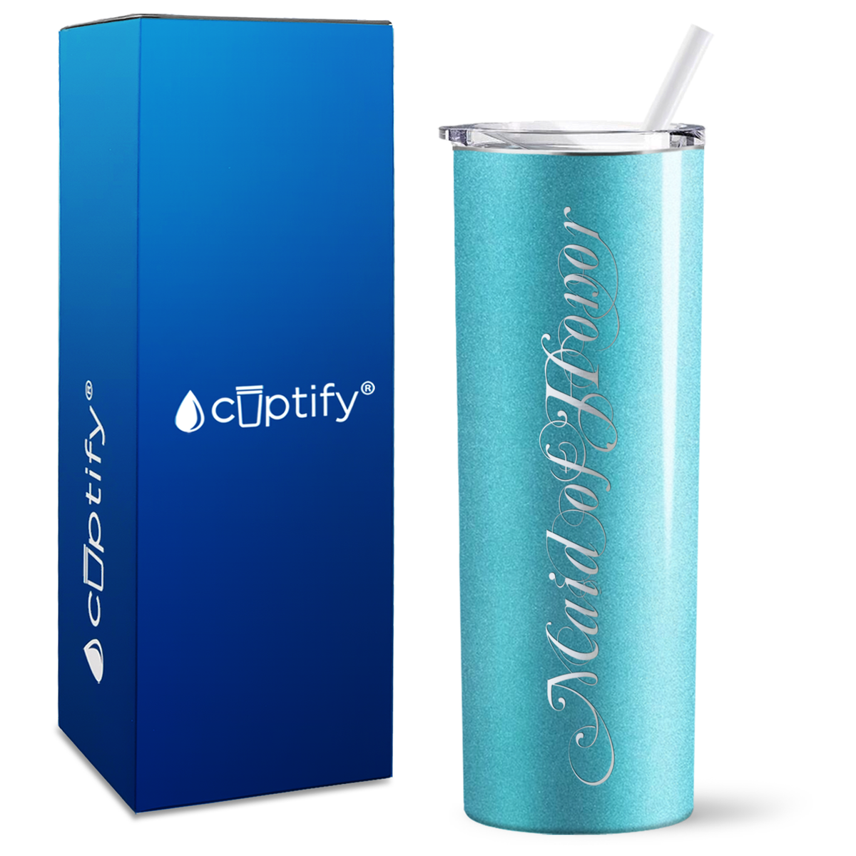 Maid of Honor Elegant on 20oz Skinny Tumbler