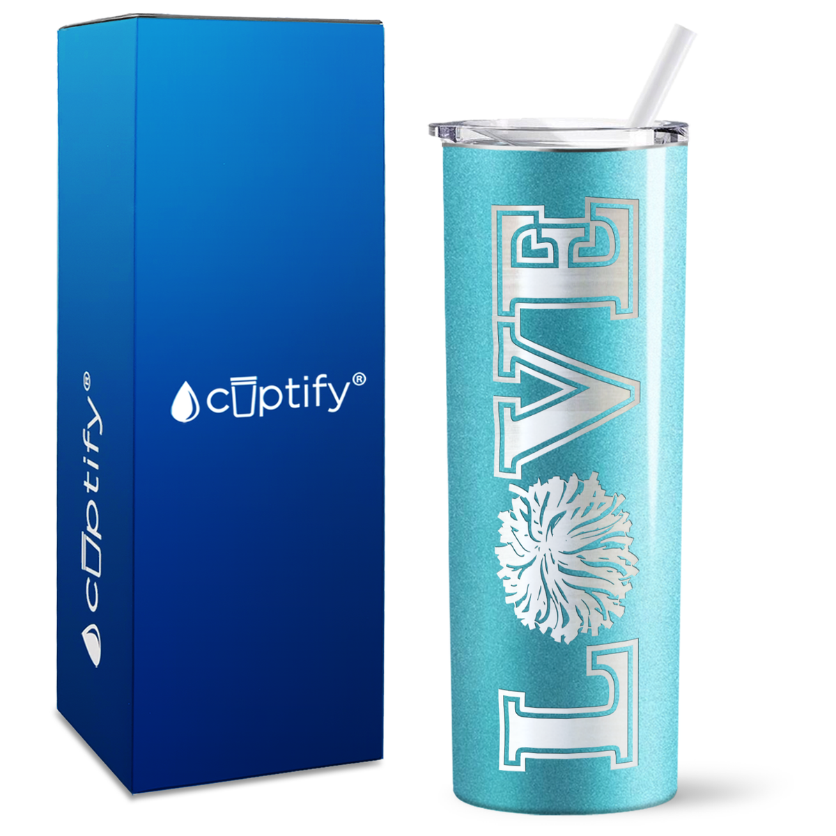 LOVE Cheer on 20oz Skinny Tumbler