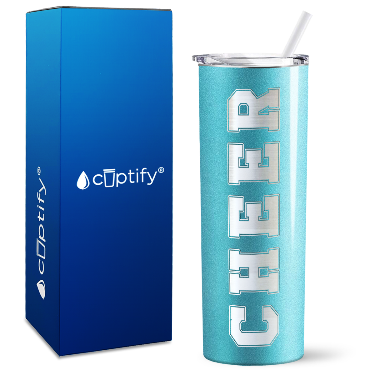 Cheer on 20oz Skinny Tumbler