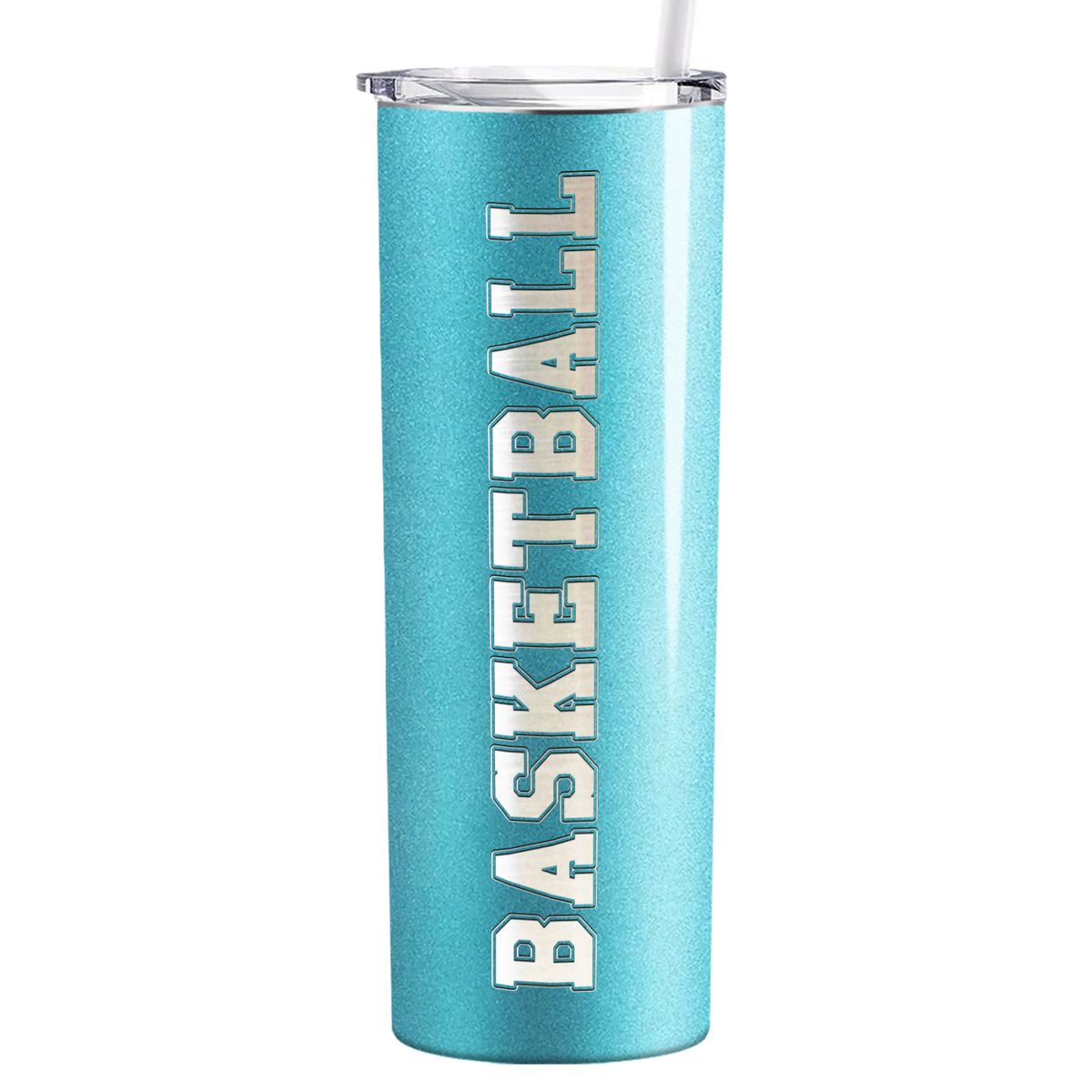 Basketball on 20oz Skinny Tumbler