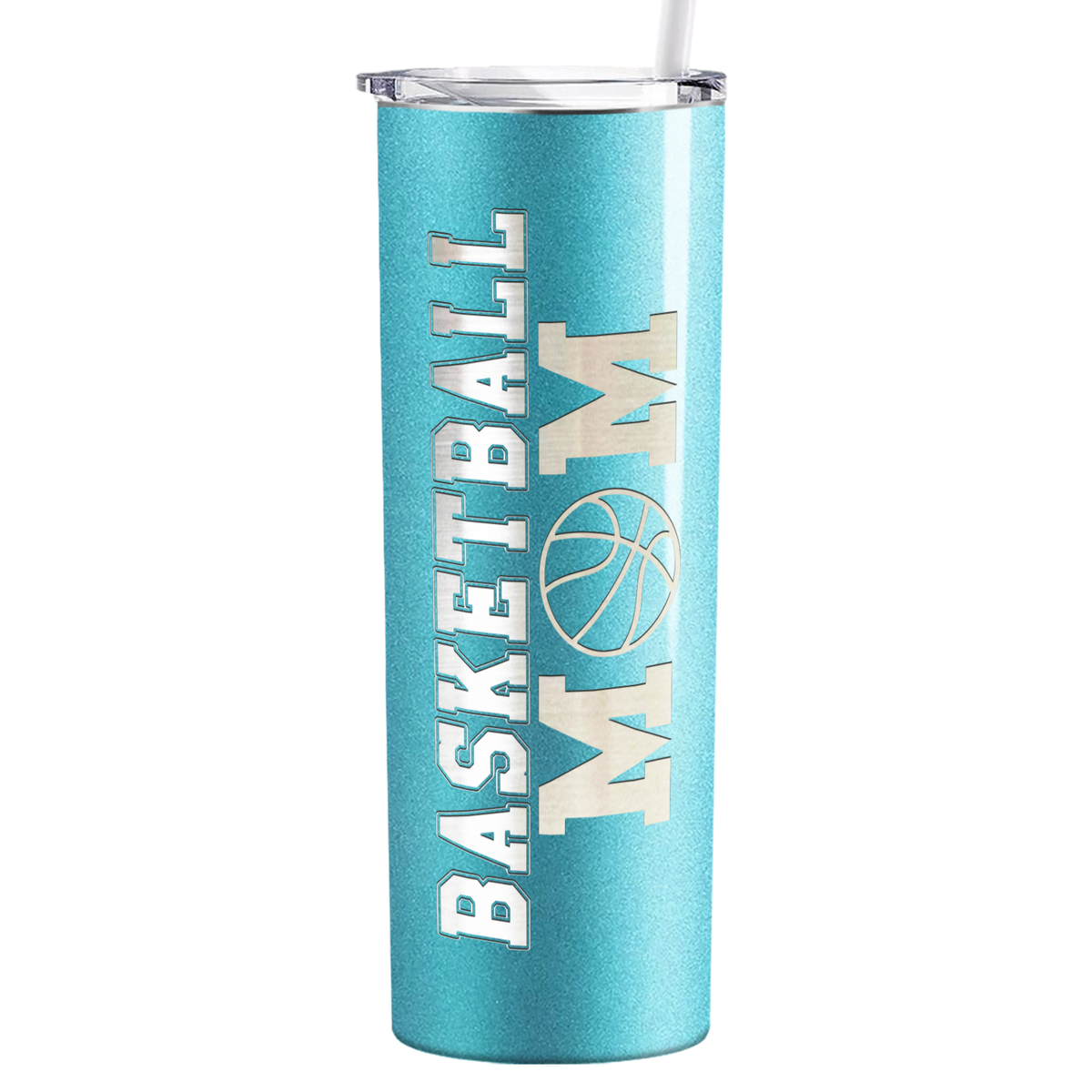 Basketball Mom on 20oz Skinny Tumbler