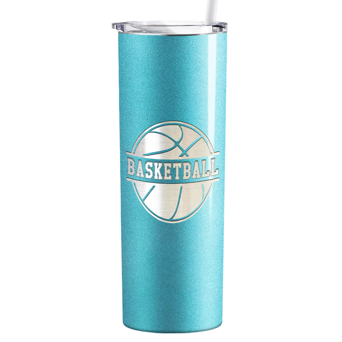 Basketball Ball on 20oz Skinny Tumbler