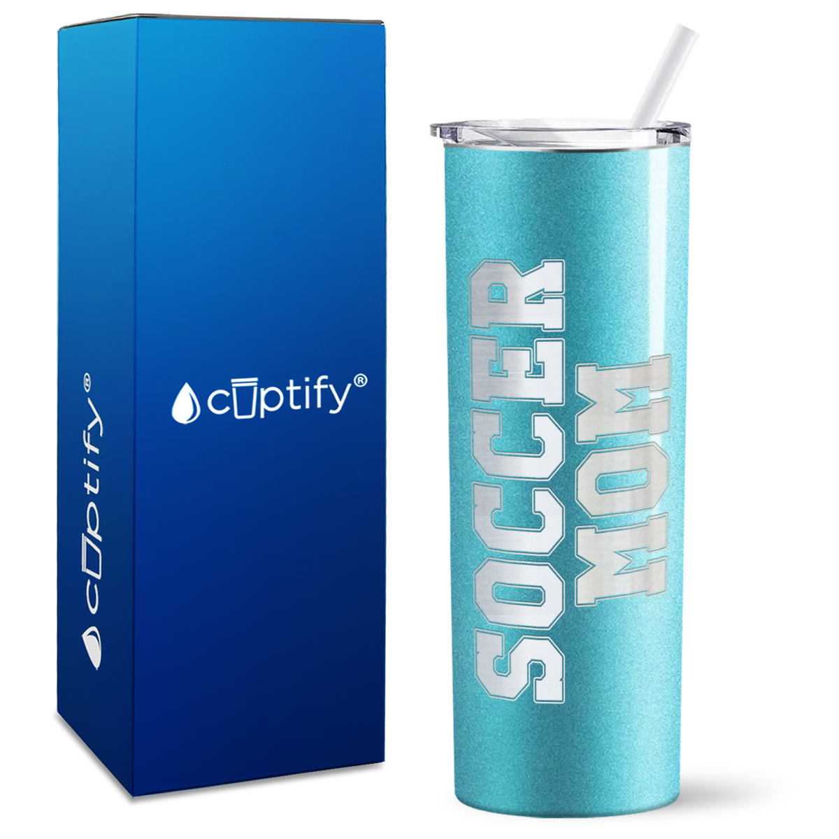 Soccer Mom on 20oz Skinny Tumbler