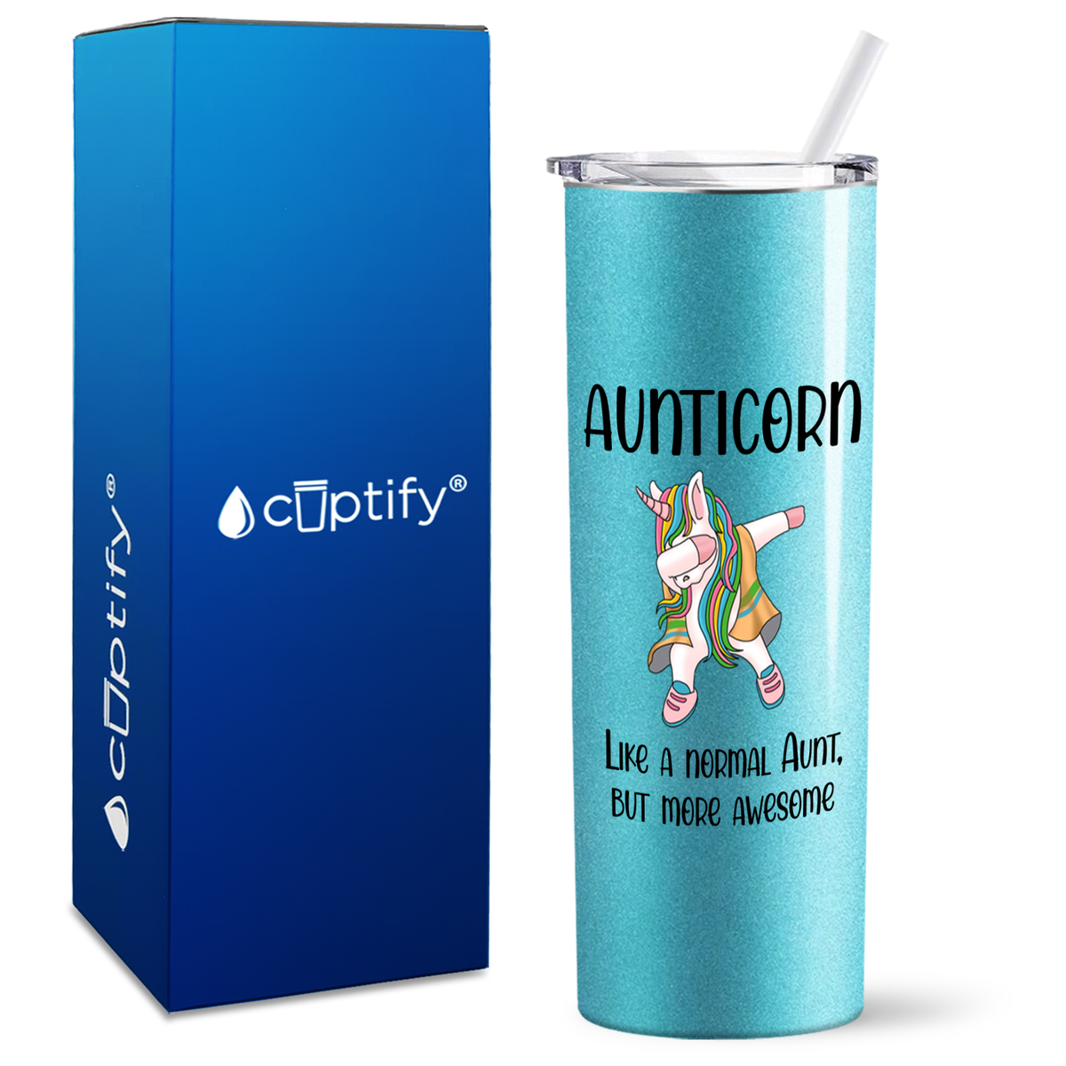 Aunticorn 20oz Skinny Tumbler