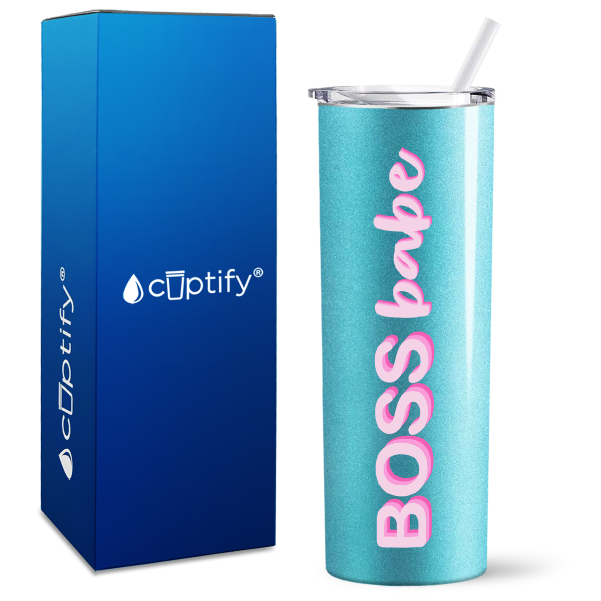 Boss Babe on 20oz Skinny Tumbler