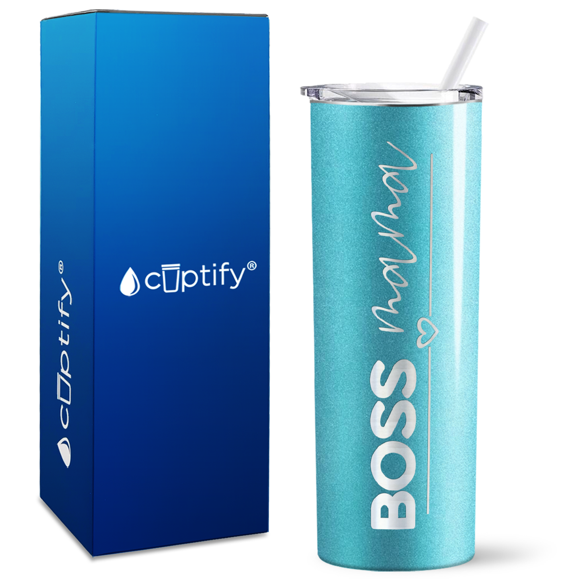 Boss Mama on 20oz Skinny Tumbler