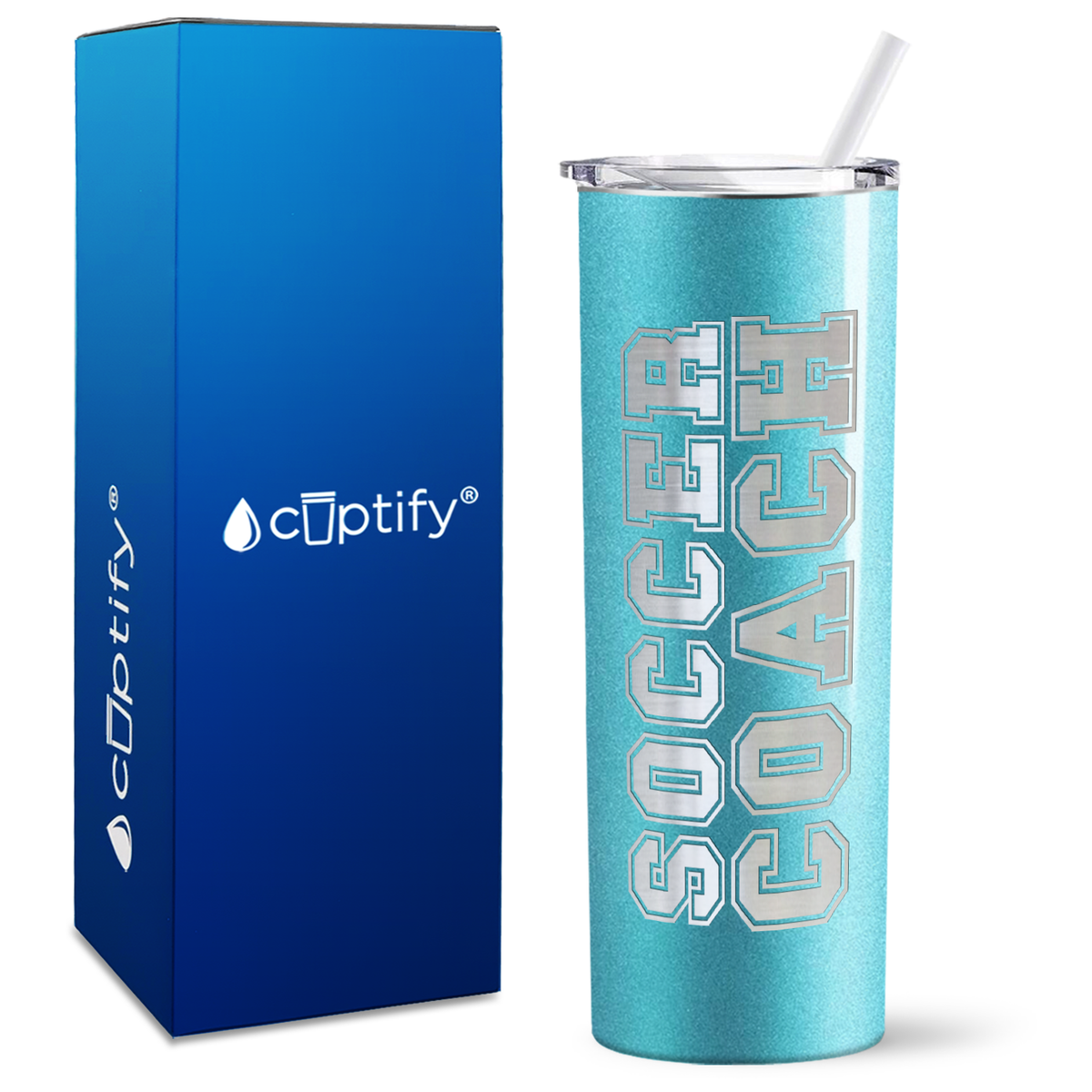 Soccer Coach on 20oz Skinny Tumbler