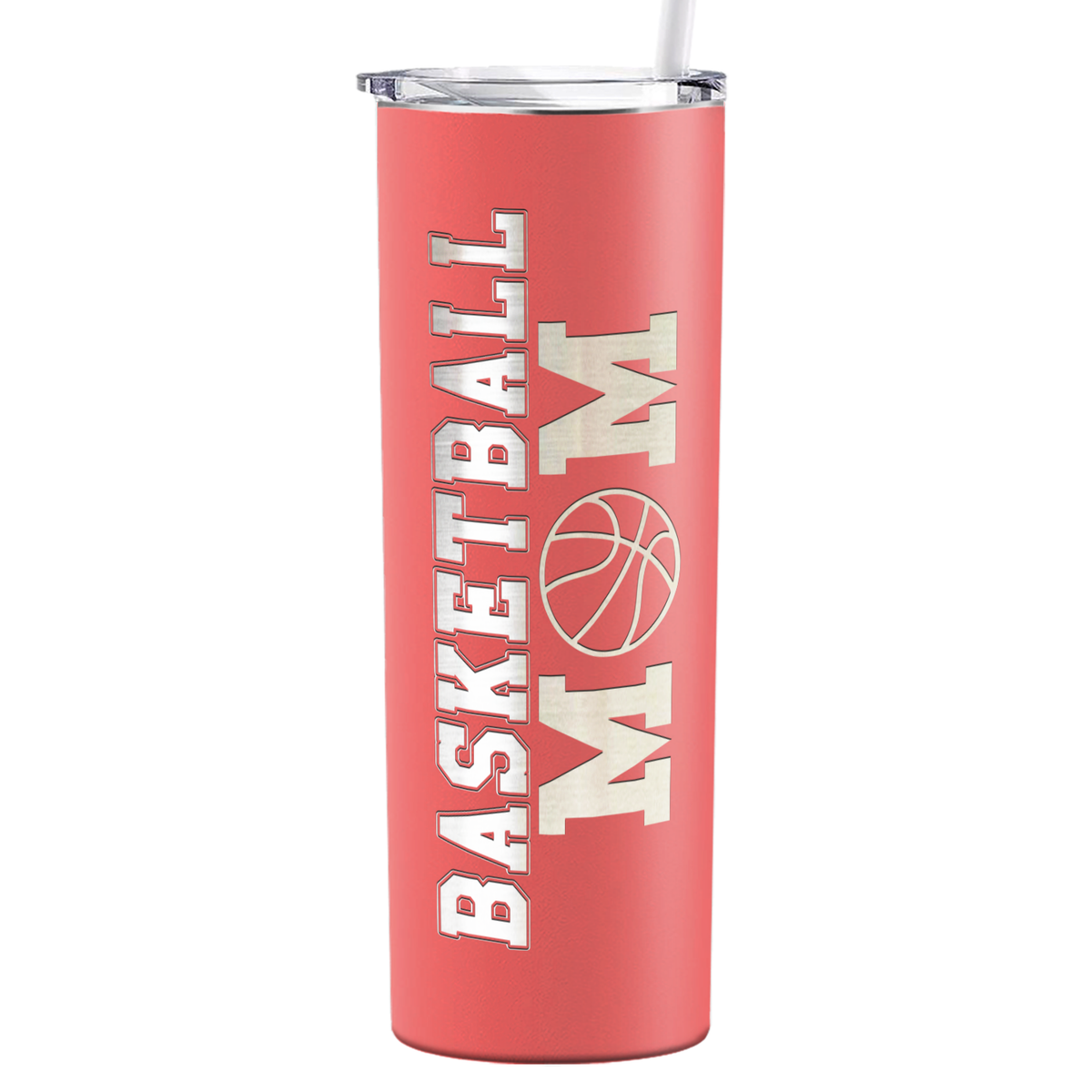 Basketball Mom on 20oz Skinny Tumbler