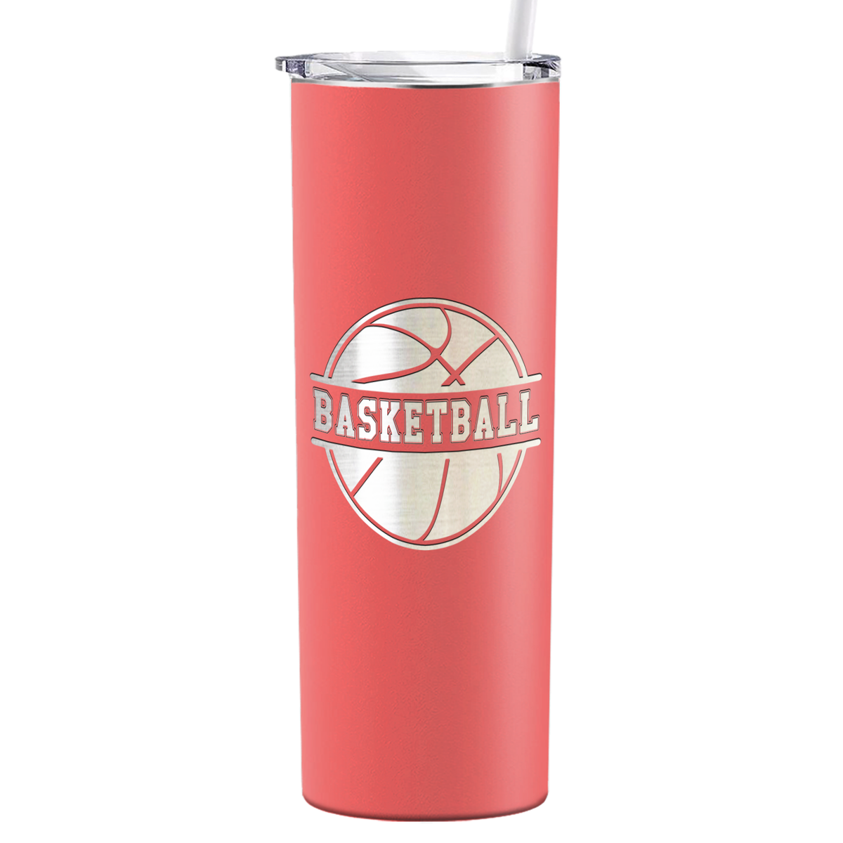 Basketball Ball on 20oz Skinny Tumbler