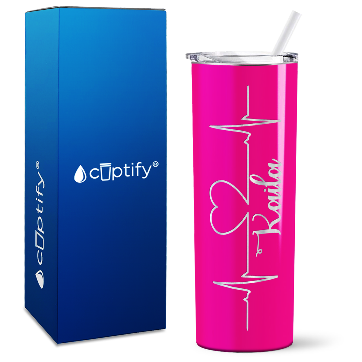 Personalized RN Nurse Life Pulse on Skinny Tumbler