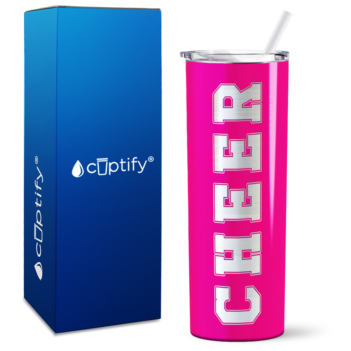Cheer on 20oz Skinny Tumbler