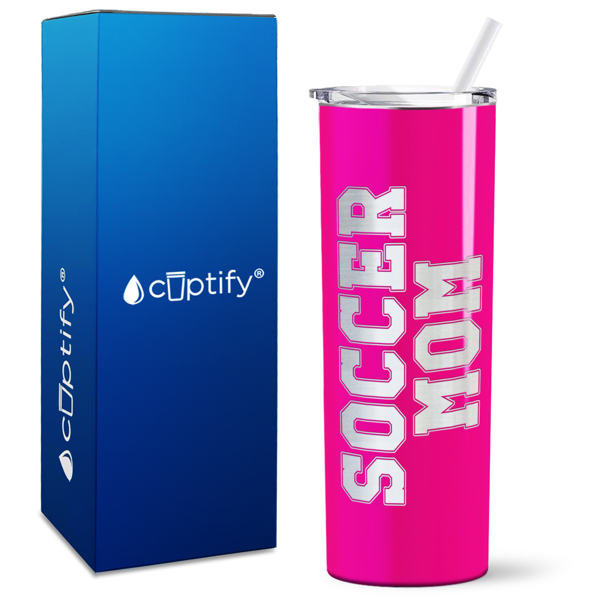 Soccer Mom on 20oz Skinny Tumbler
