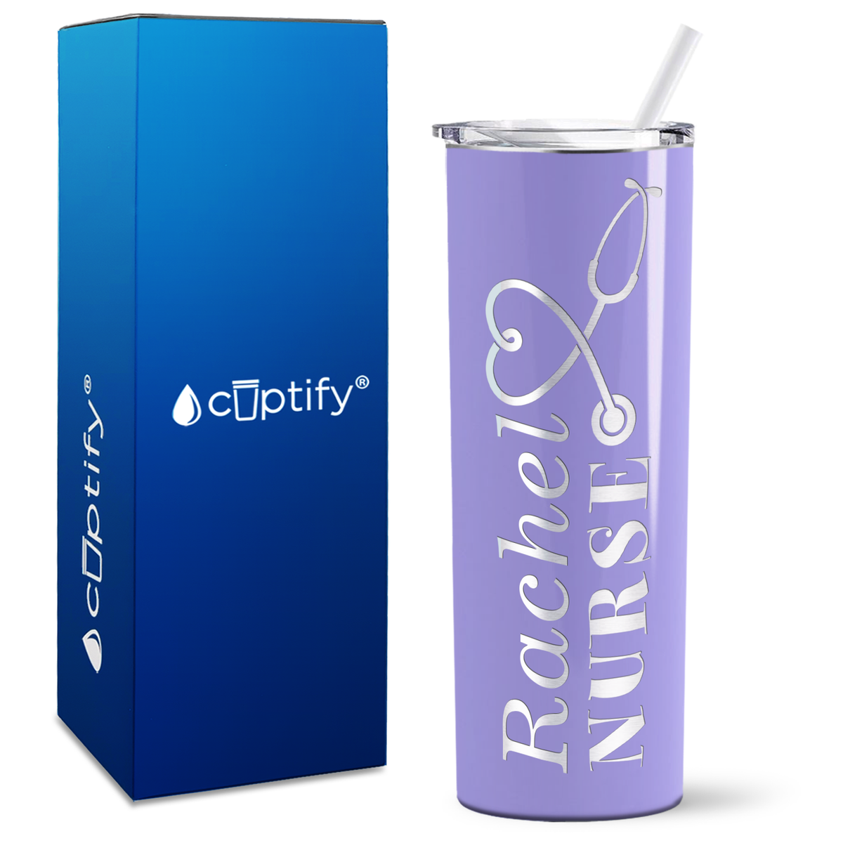 Personalized Nurse on Skinny Tumbler