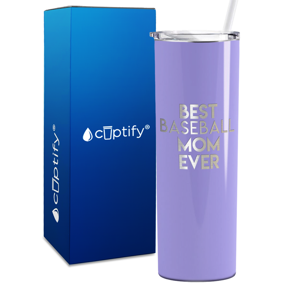 Best Baseball Mom Ever 20oz Skinny Tumbler