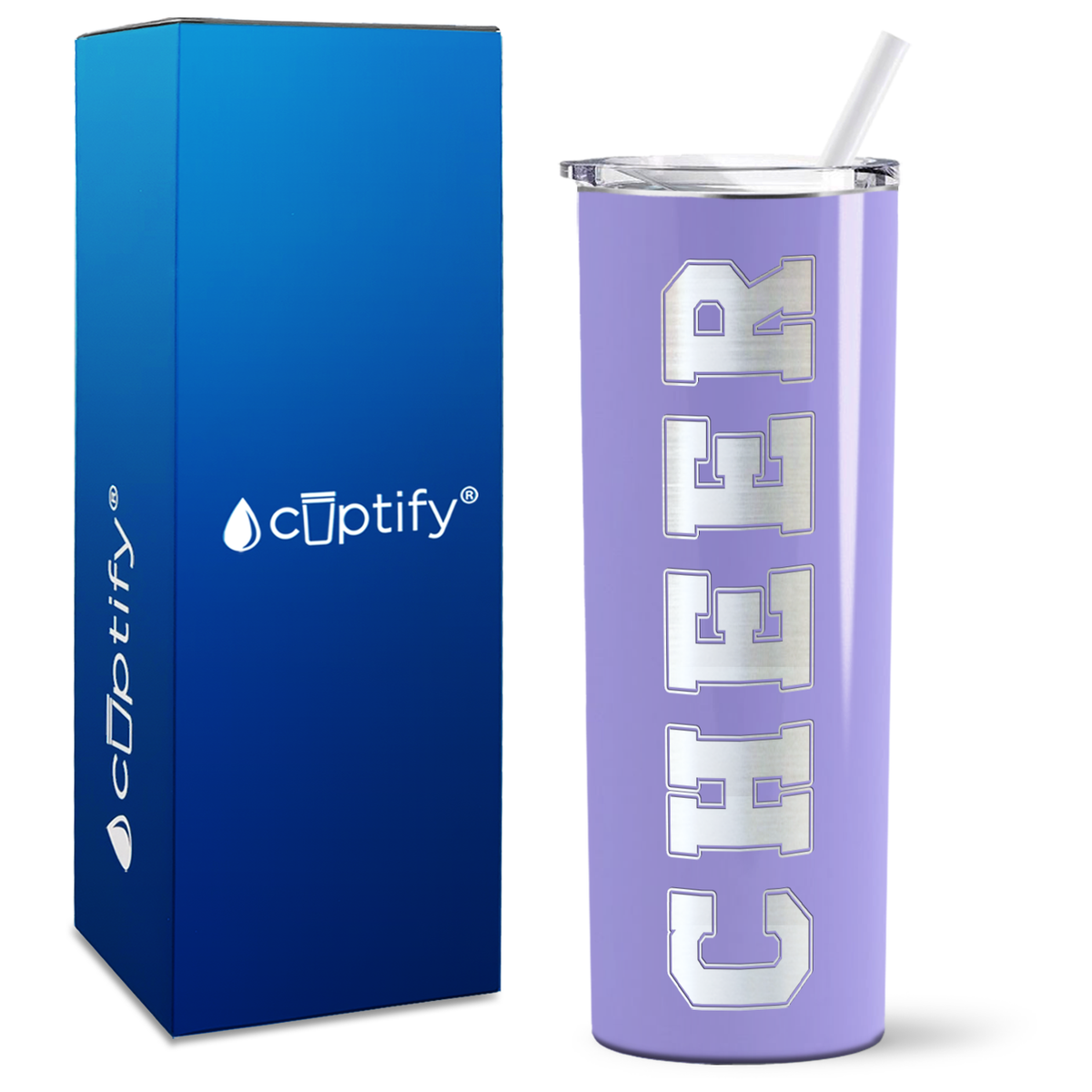 Cheer on 20oz Skinny Tumbler