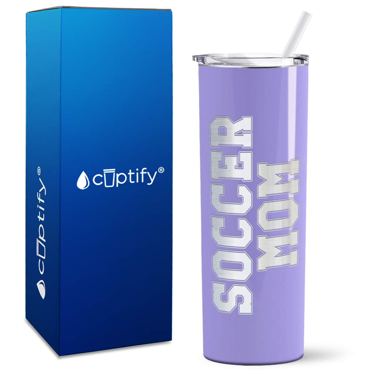 Soccer Mom on 20oz Skinny Tumbler