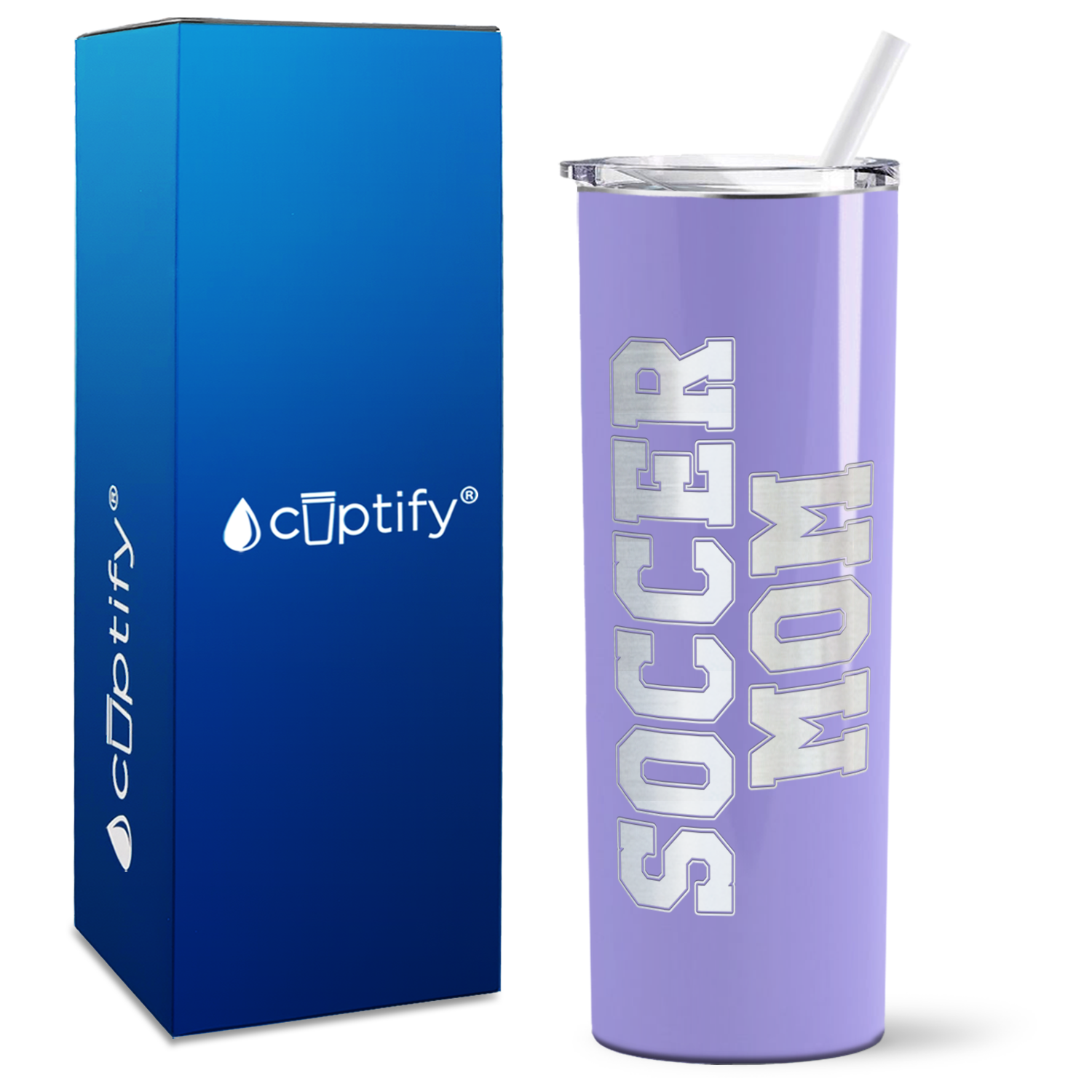 Soccer Mom on 20oz Skinny Tumbler
