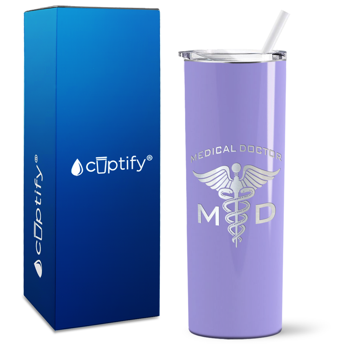 MD Medical Doctor on 20oz Skinny Tumbler
