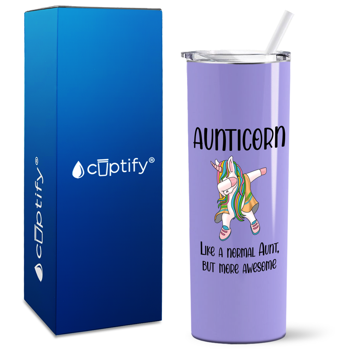 Aunticorn 20oz Skinny Tumbler