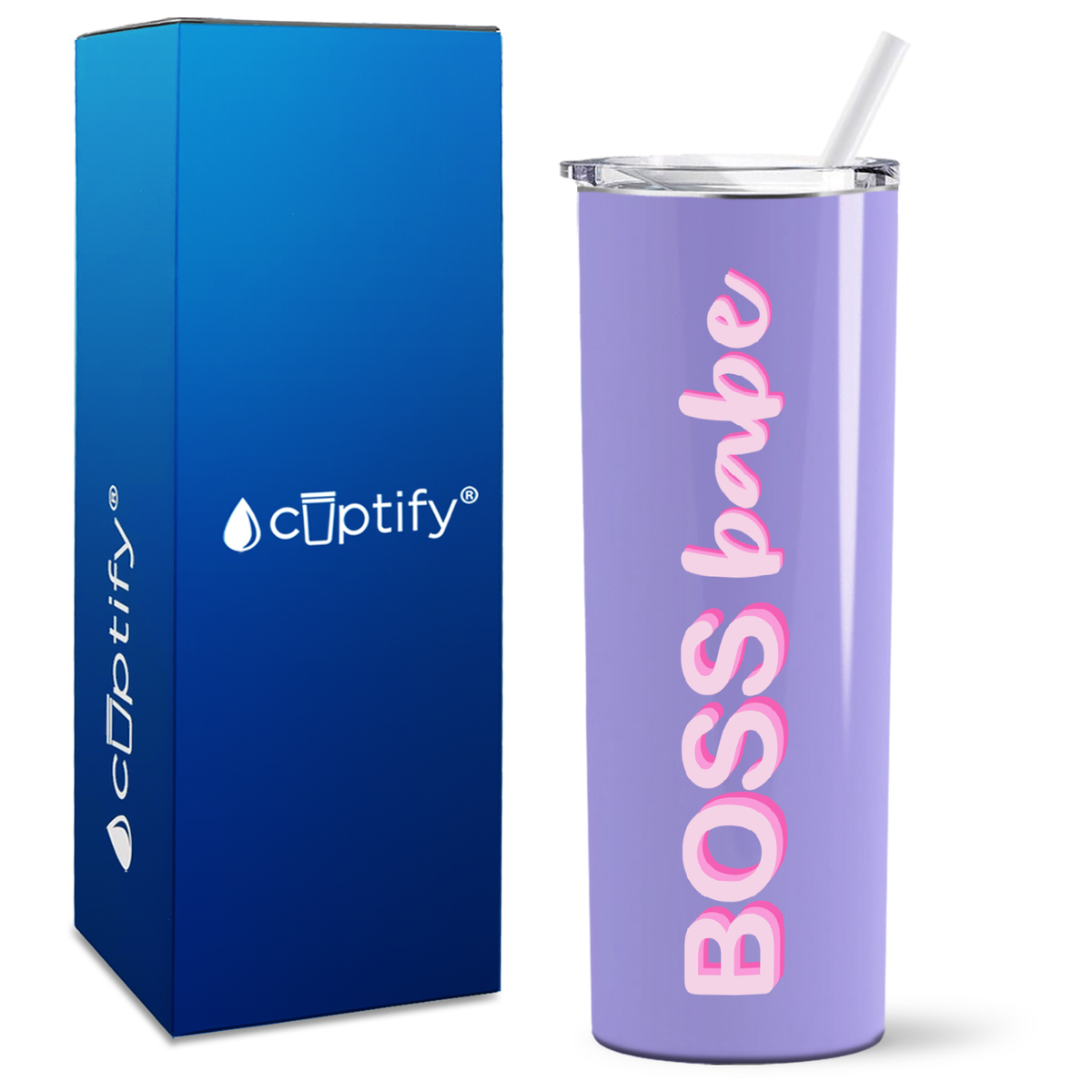 Boss Babe on 20oz Skinny Tumbler
