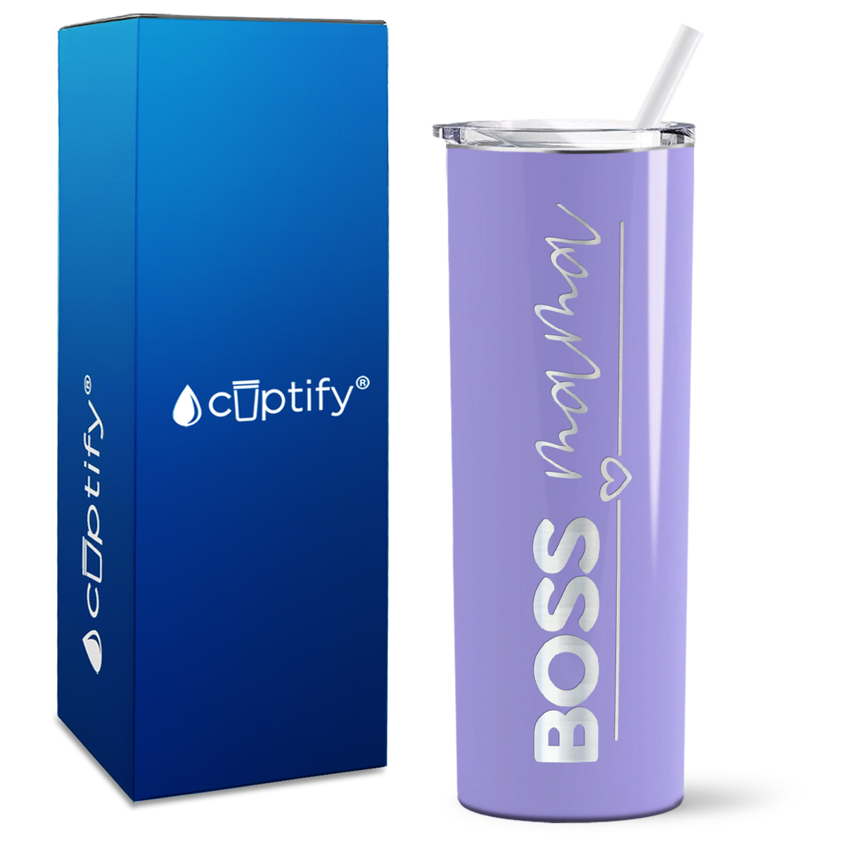 Boss Mama on 20oz Skinny Tumbler