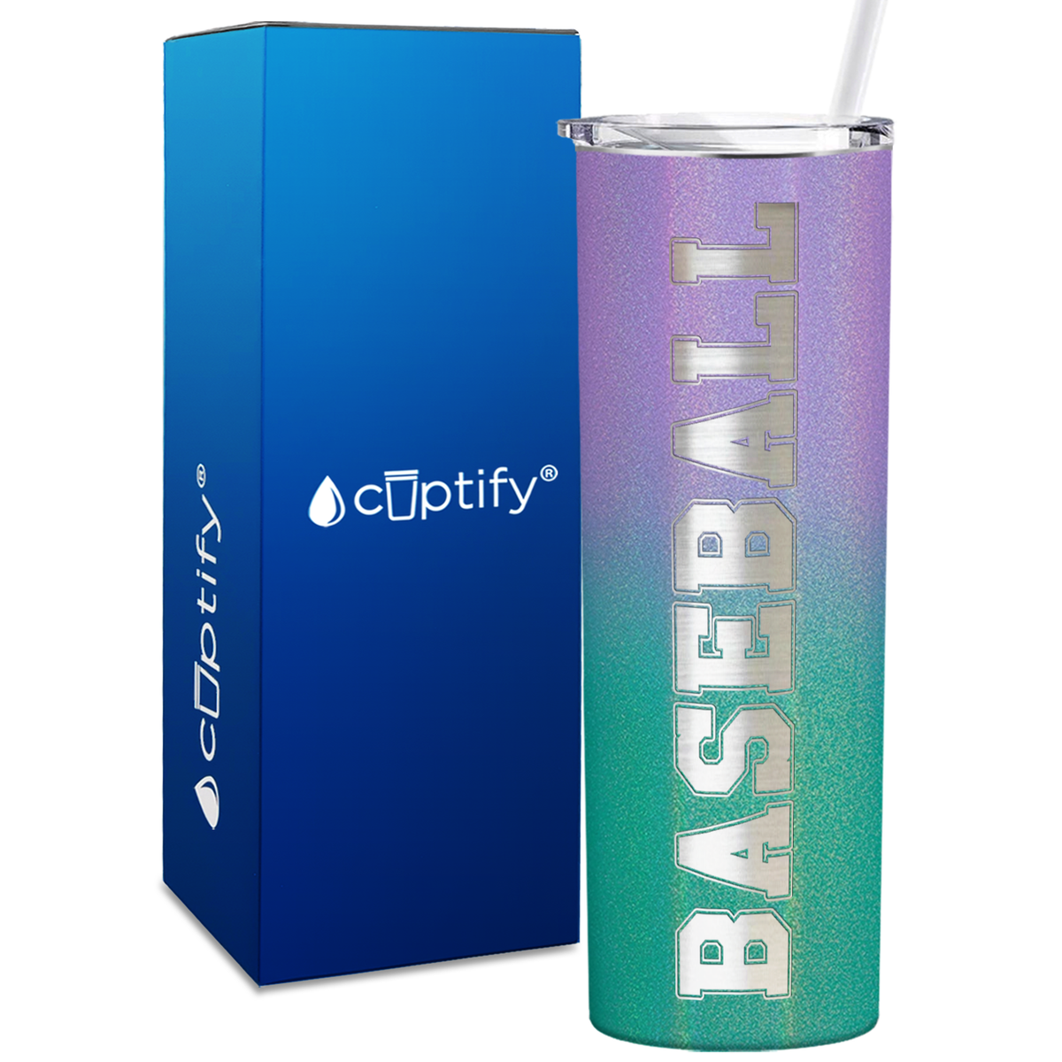 20oz Skinny - Baseball