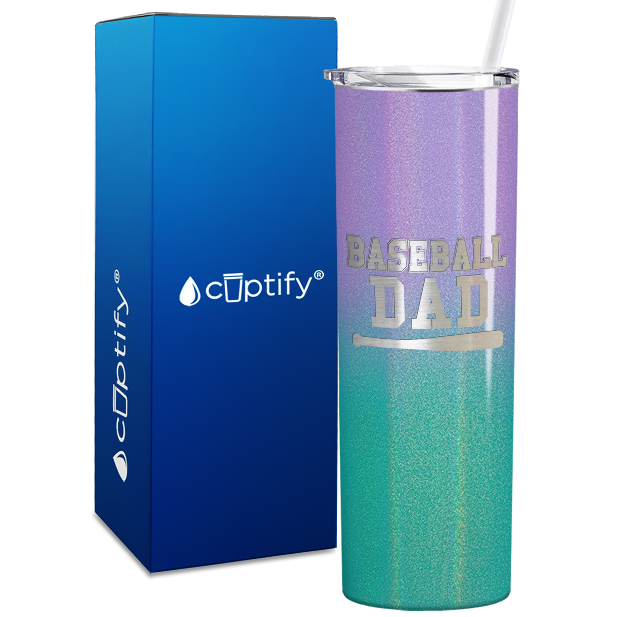 Baseball Dad 20oz Skinny Tumbler