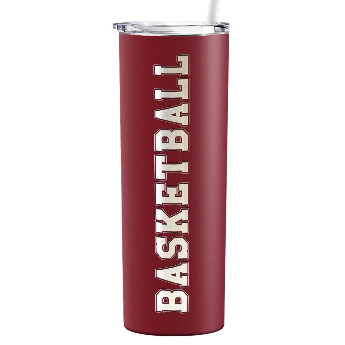 Basketball on 20oz Skinny Tumbler
