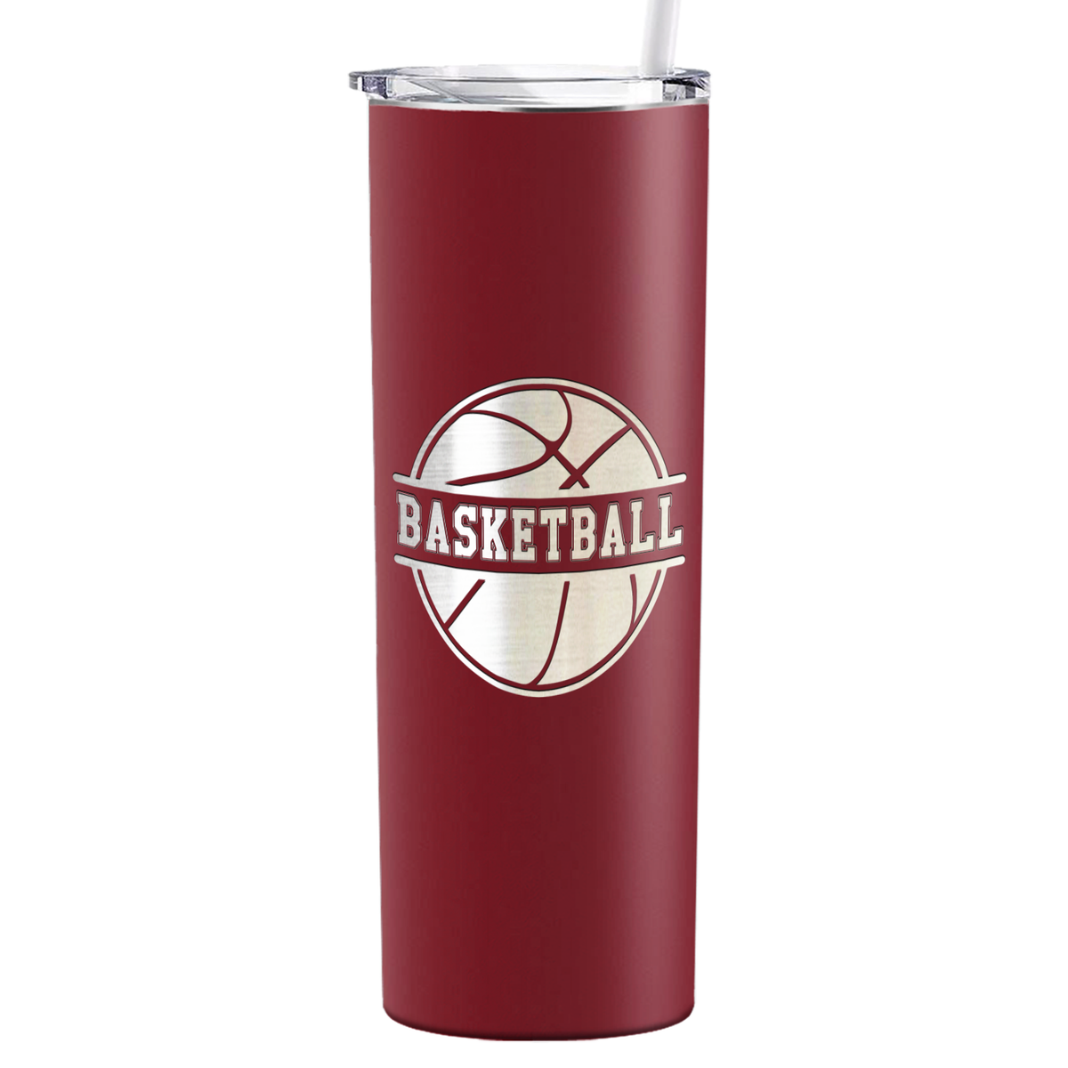 Basketball Ball on 20oz Skinny Tumbler