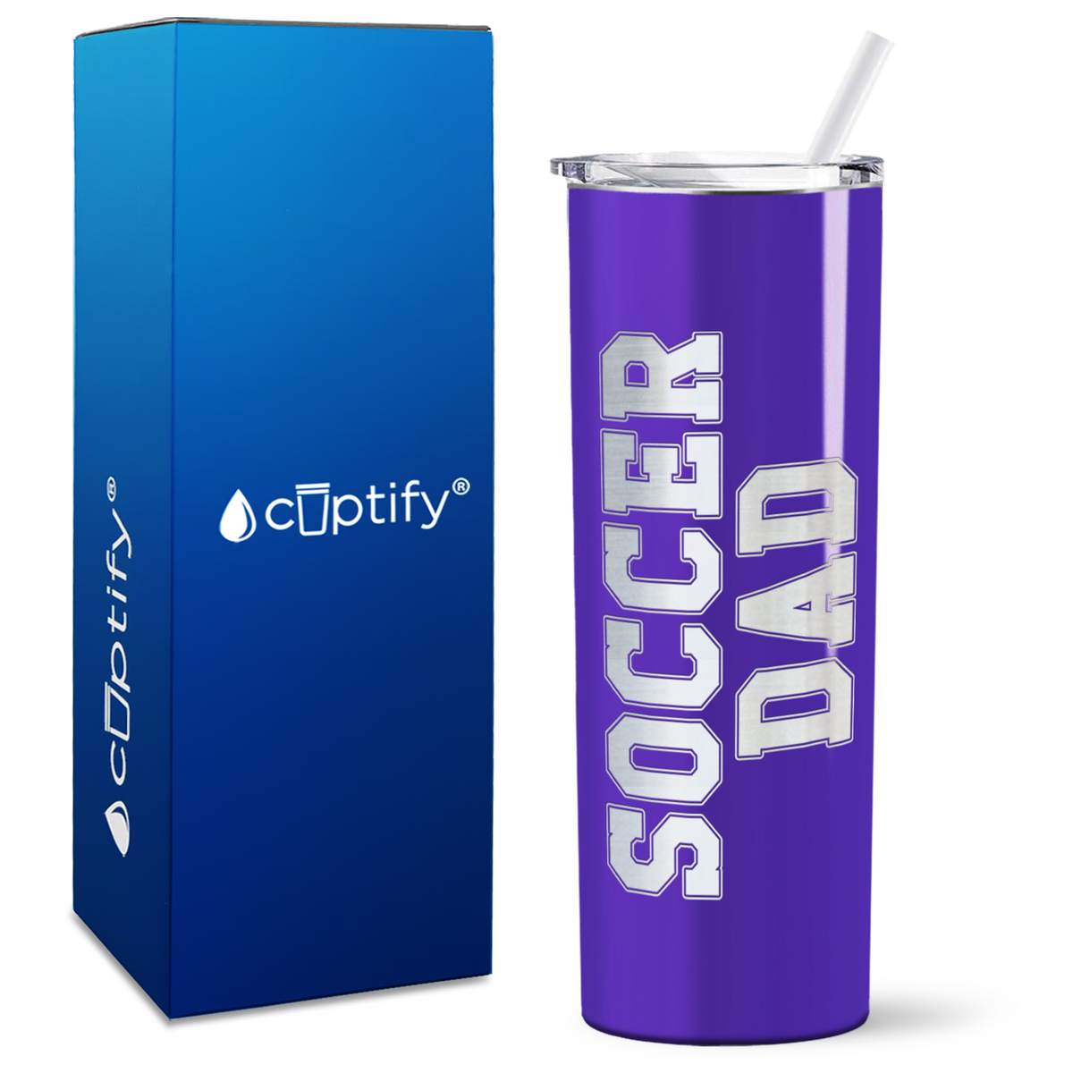 Soccer Dad on 20oz Skinny Tumbler